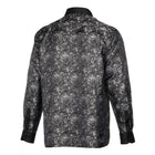 70% Imperial Silk Rich Paisely - Black Long Sleeve Men's Shirt