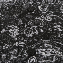 70% Imperial Silk Rich Paisely - Black Long Sleeve Men's Shirt