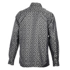 The Queen Gambit-Black Men's Jacquard Satin Luxury Formal Shirt