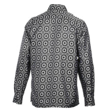The Queen Gambit-Black Men's Jacquard Satin Luxury Formal Shirt