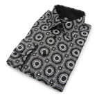 The Queen Gambit-Black Men's Jacquard Satin Luxury Formal Shirt