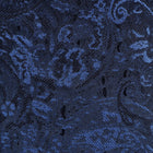 70% Imperial Silk Rich Paisely - Royal Blue Long Sleeve Men's Shirt