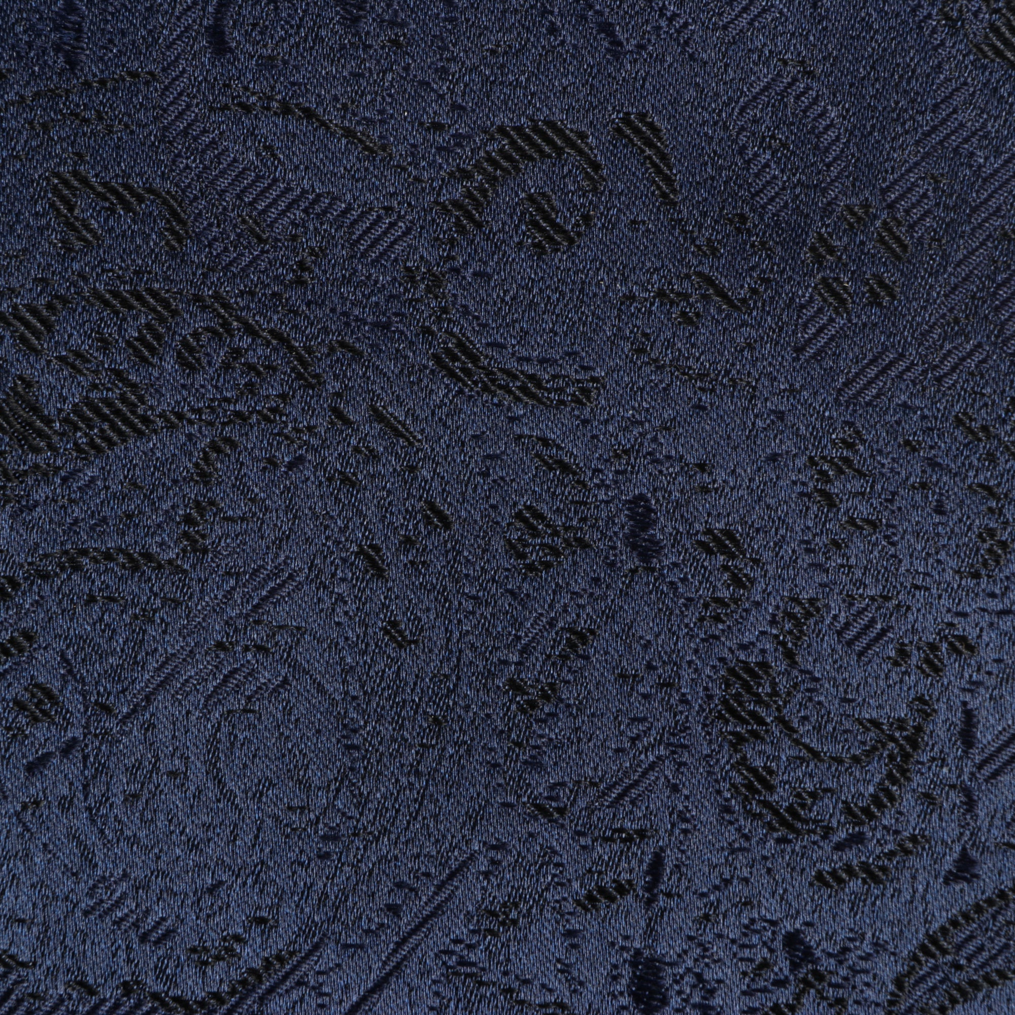70% Imperial Silk Rich Paisely - Navy Long Sleeve Men's Shirt