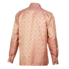 The Queen Gambit - Red Men's Jacquard Satin Luxury Formal Shirt