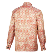 The Queen Gambit - Red Men's Jacquard Satin Luxury Formal Shirt