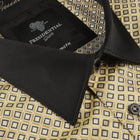 70% Supreme Silk Tiger's Eye - Gold Long Sleeve Men's Shirt