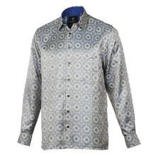 The Queen Gambit - Yellow Men's Jacquard Satin Luxury Formal Shirt