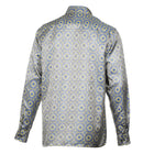 The Queen Gambit - Yellow Men's Jacquard Satin Luxury Formal Shirt