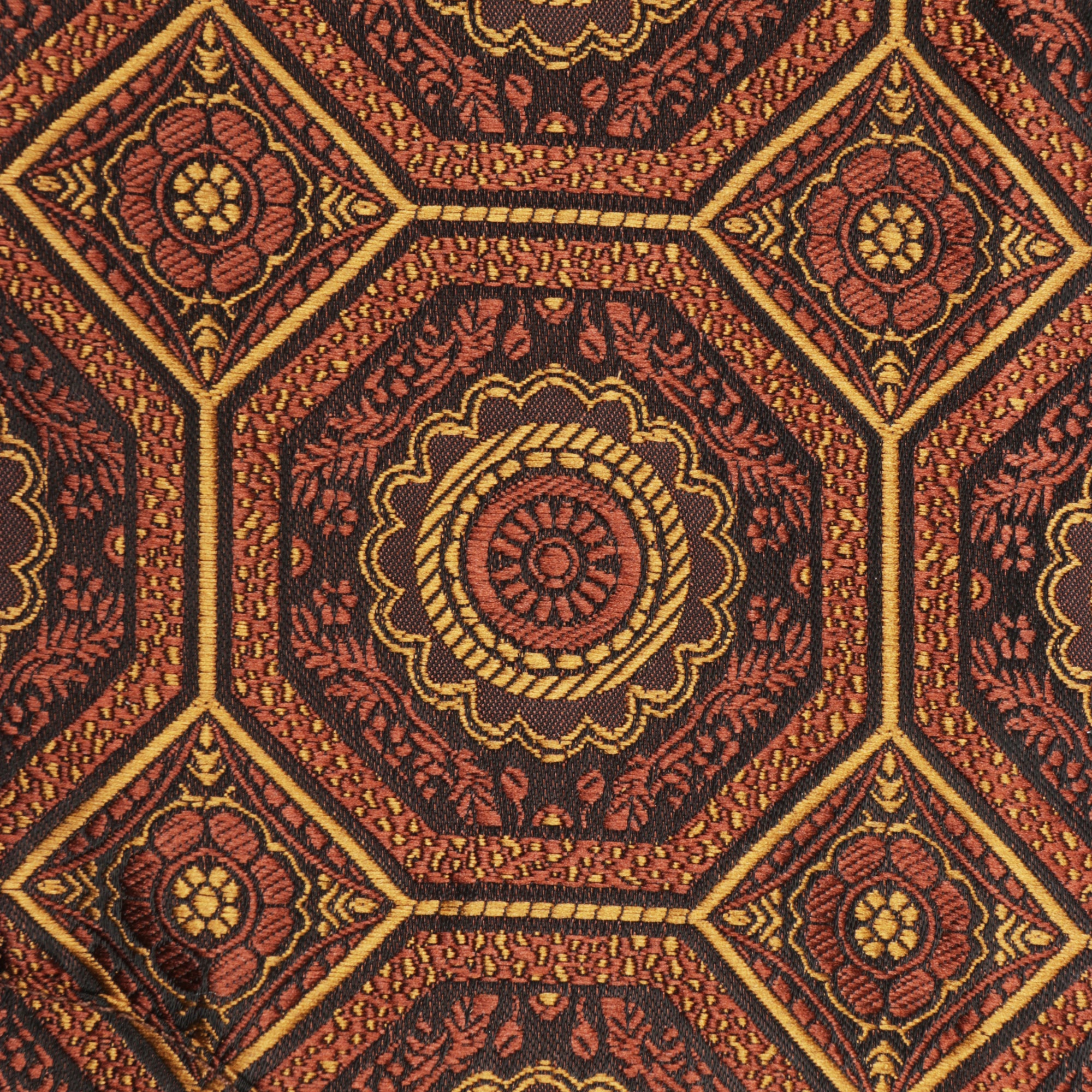 The Queen Gambit - Brown Men's Jacquard Satin Luxury Formal Shirt