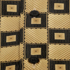 Chess Board - Gold Men's Jacquard Satin Luxury Formal Shirt