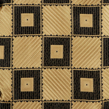 Chess Board - Gold Men's Jacquard Satin Luxury Formal Shirt