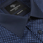 70% Silk Rich Weave - Royal Blue Long Sleeve Men's Shirt