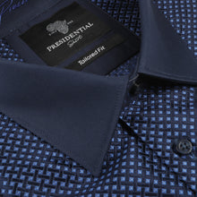70% Silk Rich Weave - Royal Blue Long Sleeve Men's Shirt