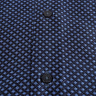 70% Silk Rich Weave - Royal Blue Long Sleeve Men's Shirt