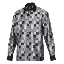 Royal Check - Black Men's Jacquard Woven Luxury Formal Shirt