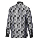 Royal Check - Black Men's Jacquard Woven Luxury Formal Shirt
