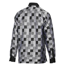 Royal Check - Black Men's Jacquard Woven Luxury Formal Shirt