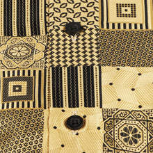 Royal Check - Gold Men's Jacquard Woven Luxury Formal Shirt