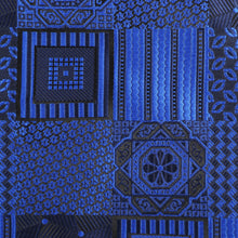 Royal Check - Blue Men's Jacquard Woven Luxury Formal Shirt