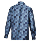 Royal Check - Navy Men's Jacquard Woven Luxury Formal Shirt