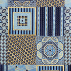 Royal Check - Golden Blue Men's Jacquard Woven Luxury Formal Shirt