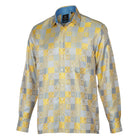 Royal Check - Yellow Men's Jacquard Woven Luxury Formal Shirt