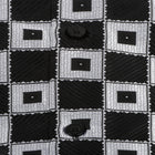 Chess Board - Black Men's Jacquard Satin Luxury Formal Shirt
