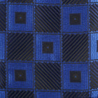 Chess Board - Royal Blue Men's Jacquard Satin Luxury Formal Shirt