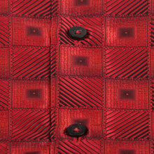 Chess Board - Red Men's Jacquard Satin Luxury Formal Shirt