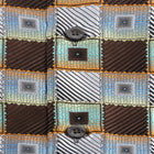 Chess Board - Brown Men's Jacquard Satin Luxury Formal Shirt