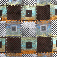 Chess Board - Brown Men's Jacquard Satin Luxury Formal Shirt
