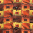 Chess Board - Orange Men's Jacquard Satin Luxury Formal Shirt