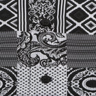 African Chess - Black Men's Jacquard Woven Luxury Formal Shirt