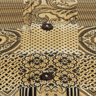 African Chess - Gold Men's Jacquard Woven Luxury Formal Shirt