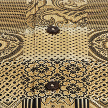 African Chess - Gold Men's Jacquard Woven Luxury Formal Shirt