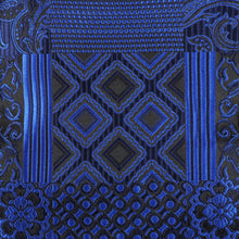 African Chess - Royal Blue Men's Jacquard Woven Luxury Formal Shirt