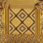 African Chess - Gold Brown Men's Jacquard Woven Luxury Formal Shirt