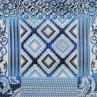 African Chess - Blue Men's Jacquard Woven Luxury Formal Shirt