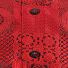 African Chess - Red Men's Jacquard Woven Luxury Formal Shirt