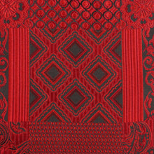 African Chess - Red Men's Jacquard Woven Luxury Formal Shirt