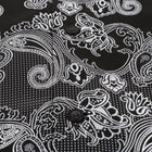 Lillian Wave - Black Men's Jacquard Satin Luxury Formal Shirt