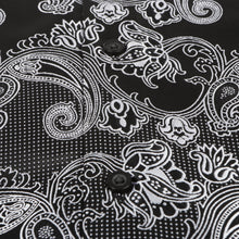 Lillian Wave - Black Men's Jacquard Satin Luxury Formal Shirt