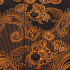 Lillian Wave - Burnt Orange Men's Jacquard Satin Luxury Formal Shirt