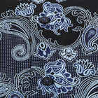 Lillian Wave - Navy Men's Jacquard Satin Luxury Formal Shirt