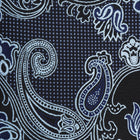 Lillian Wave - Navy Men's Jacquard Satin Luxury Formal Shirt