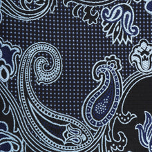 Lillian Wave - Navy Men's Jacquard Satin Luxury Formal Shirt