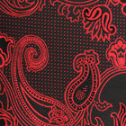 Lillian Wave - Royal Red Men's Jacquard Satin Luxury Formal Shirt