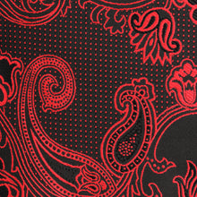 Lillian Wave - Royal Red Men's Jacquard Satin Luxury Formal Shirt