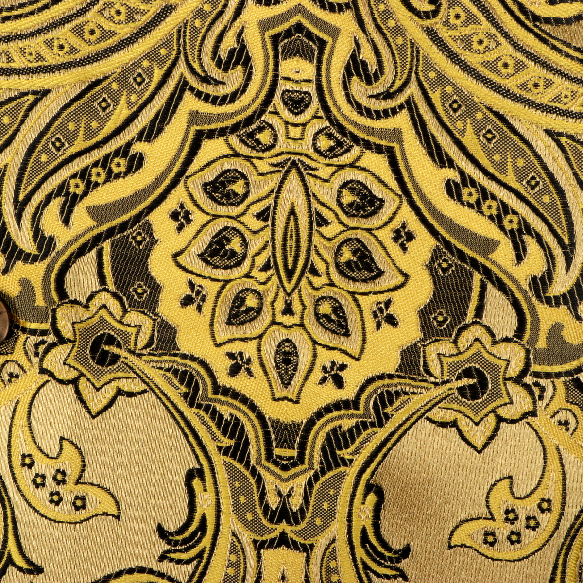 Golden Heart - Gold Men's Jacquard Woven Luxury Formal Shirt