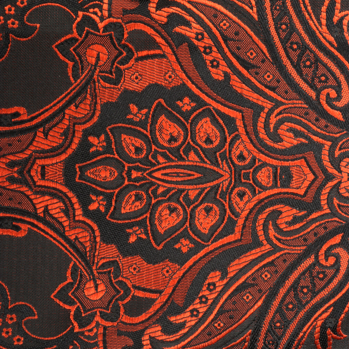 Golden Heart - Burnt Orange Men's Jacquard Woven Luxury Formal Shirt